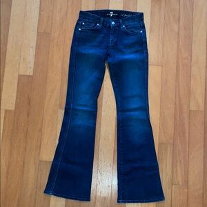 7 For All Mankind Blue Flare A-Pocket Jeans 29 x 34